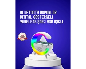 Resim SiHako 13 Renk Seçenekli Kablosuz Şarj Cihazlı LED Lamba 
