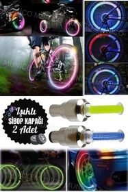 Resim Gaggani 2 Adet Eğlenceli ve Güvenli Sürüşler İçin Bisiklet Tekerlek Işıkları Renkli LED ile Bisiklet 