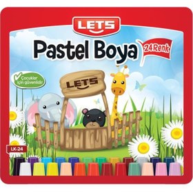 Resim Lets Pastel Boya Çantalı Köşeli 24 LÜ LK-24 
