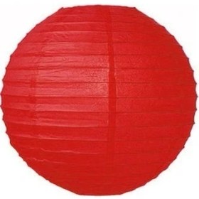 Resim Pazariz Dekoratif Çin Feneri – Kağıt Lamba - Kırmızı 