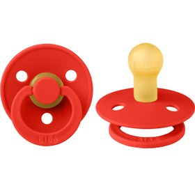 Resim Bibs Colour Bebek Doğal Kauçuk Emzik Candy Apple 0-6 Ay Kırmızı - Kırmızı / 0-6 Ay 