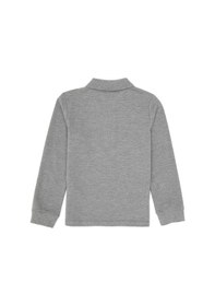 Resim U.S. Polo Assn. Erkek Çocuk Gri Melanj Basic Polo Yaka Sweatshirt 50313790-VR086 