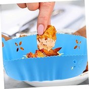 Resim TOPBATHY Hava Fritözü Aksesuarları Yedek Silikon Liner Ped Yapışmaz Isıya Dayanıklı Tekrar Kullanılabilir Hava Fritözü Mikrodalga Buharlı Pişirici 