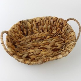 Resim Hasır Rattan Ekmeklik Ekmek Sepeti Oval 24 18cm Kahverengi 