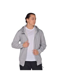 Resim Diadora İmola - Erkek Grimelanj Pamuklu Tam Fermuarlı Sweatshirt Gri Melanj 
