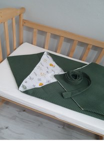 Resim %100 Pamuklu Hazır Bebek Kundağı - Çift Taraflı Kundak 