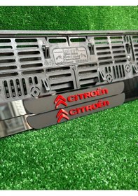 Resim Pleksi Otomobil Plakalık Ahenk Model Cıtroen Logolu Uyumlu 