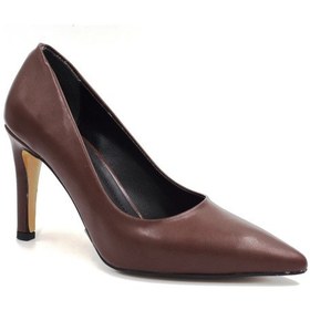 Resim Prego Pine Cone Kadın Stiletto Ayakkabı Kahverengi 