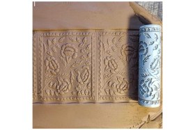 Resim Feyza Design 10 cm Seramik-Polimer Kil Doku Rulosu, Dekoratif ve Şık Tasarım Seçeneği 
