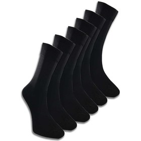 Resim 6 Adet Erkek Bambu Lastiği Sıkmayan Çorap Çok Renkli 