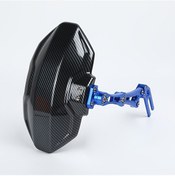 Resim Xuweiwei Blue Ayarlanabilir Açı Cnc İşlemeli Alüminyum Arka Çamurluk Motosiklet Ve Elektrikli Bisikletler İçin 