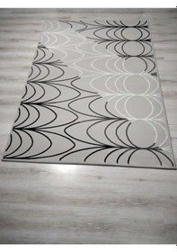 Resim Halıser Adriatic 0235A Gri Sık Dokuma Salon Halısı165X230 Cm 