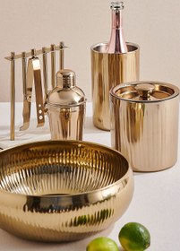 Resim Paşabahçe Glitter Şarap Soğutucu Gold 1 Adet 