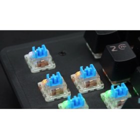 Resim Sprange Mk-10 Pro Blue Switch Mekanik Rgb Efekli Işıklı Oyuncu Klavye 