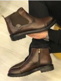 Resim ZİO MODA Erkek Kahve Deri Bot 
