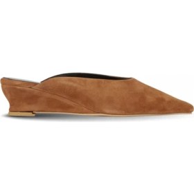 Resim Bueno Shoes Taba Süet Kadın Topuklu Terlik 