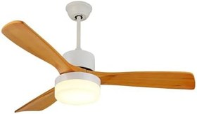 Resim LED Aydınlatmalı Uzaktan Kumandalı Beyaz Tavan Vantilatörü DKF-301 