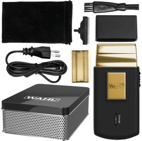 Resim Wahl 07057-016 Seyahat Için Kablosuz Şarjlı Tıraş Makinesi - Kompakt, LED Göstergeli ve Taşıma Çantası Ile, Gold 