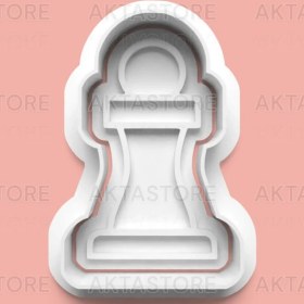 Resim Aktastore Satranç Seti Kurabiye Kalıbı ve Şeker Hamuru Kalıbı 6'lı Set 