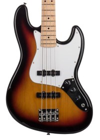 Resim Kozmos KJB-ALDJJ-GMN-3TS Jazz Bass Akçaağaç Klavye Sunburst Bas Gitar 