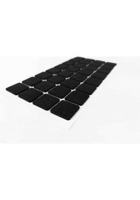 Resim Furndiy Kendinden Yapışkanlı Kare Keçe 25 Mm X 25 Mm Siyah 32 Parça Siyah 