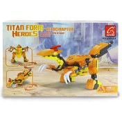 Resim Genel Markalar Titan Form Heroes-4 Velaciraptor 106 Parça 
