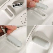 Resim 6 Adet/12 Adet Evrensel Başkan Sessiz Tuvalet Kapağı, Gürültü Azaltma Banyo Aksesuarları, Ev ve Ticari Tuvalet Koltuğu Pedleri, Plastik Malzeme, Güç Gerekmez 