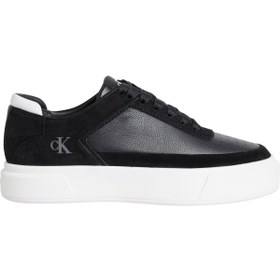 Resim Calvin Klein Basket Lace Up Pro Lth Mix Mg Kadın Siyah Sneaker 