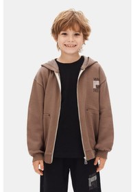 Resim Xo Kids Erkek Çocuk Hırka 8-14 Yaş 49315 Kahverengi 