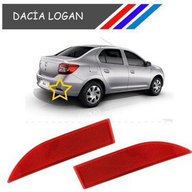 Resim Dacia Logan Arka Tampon Reflektörü 265659019r - 265600427r 