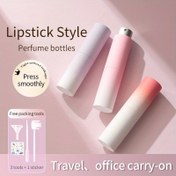 Resim 1 Set, Doldurulabilir Kozmetik Sprey Şişesi, Yüksek Kaliteli Taşınabilir Parfüm Şişesi, 8ml/0.27oz Parfüm Sprey, Uzun Çubuklu Sprey Başlığı, Huni, Damlatıcı, Sticker, Parfüm, Nemlendirme Sprey ve Sivrisinek Kovucu için Uygun, Seyahat, İş Seyahati Ofisi için Uygun, Dönen Taşınabilir Doldurulabilir Boş Şişe Dağıtıcısı 