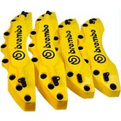 Resim Brembo Fren Kaliper Kapağı Jant Braketi Universal 16” Jant ve Üzeri İle Uyumlu 4lü Set Sarı 