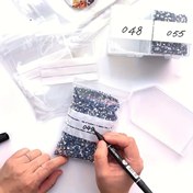 Resim 100 adet Şeffaf Kendinden Bağlanabilir Zipper Plastik Poşetler - Yazılabilir, Yeniden Kapatılabilir Boncuk, Takı Yapımı ve El Sanatları Aksesuarları için Depolama | Şeffaf Poşetler | Şeffaf Plastik Malzeme, Boncuk Depolama Organizatörü 