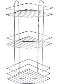 Resim Metal Tel Köşe Şampuanlık Üçlü 22X22 