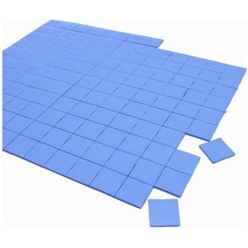Resim 3.0Mm x 100 x 100Mm Chipset Soğutucu Termal Pad Ped 10 x 10Mm Kesilmiş 