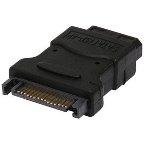 Resim 15 Pin SATA Power To 4 Pin IDE Molex Power Çevirici Dönüştürücü 