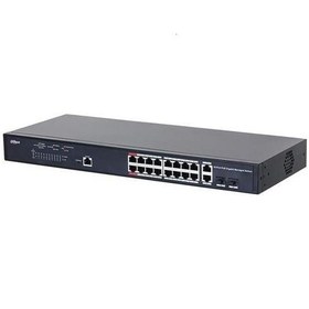 Resim Dahua 16Port PFS4218-16GT-230 Gigabit 2-sfp 230w Full Poe Switch 