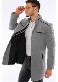 Resim Plt8369 Dewberry Palto-Gri 