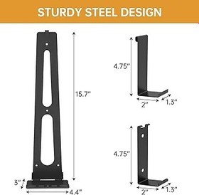Resim IRONDIY PS5 Duvara Montaj Standı, Playstation 5 Disc Edition ve Digital Edition için PS5 Duvara Montaj Kiti,Playstation 5 için Duvar Dikey Braketi, Konsolu TV'nin Yakınına veya Arkasına Duvara Monte Edin, 2 
