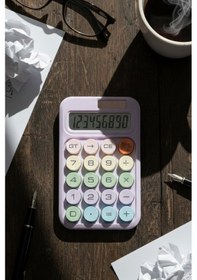 Resim Jasper U4-4353 Hesap Makinesi Pinterest Renkli 10 Haneli Pilli Otomatik Çok Renkli 