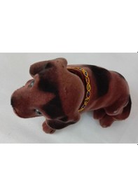 Resim Koyu Kahverengi Kafa Sallayan Köpek Araç Içi Aksesuar 17x9x7 Cm 