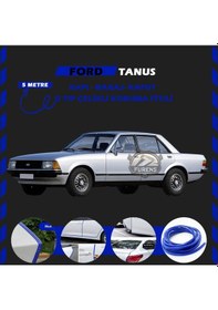 Resim Ford Tanus Oto Araç Kapı Koruma Fitili 5 Metre Parlak Mavi Renk 