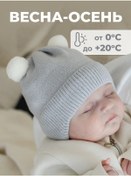 Resim Dishi Yeni Doğanlar İçin İlkbahar Şapkası 377523299 Gri 