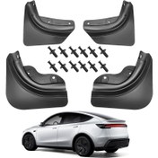 Resim 4 Adet Tesla Model Y Juniper 2025-2026 için Çamurluk - TPE Deliksiz Sıvı Şövaleleri, Araç İnce Koruma, 2025 ile Uyumlu Dış Mekan Ekipmanları, 6 Ayaklı Elektrikli SUV'ler ve Diğer Modellerle Tamamen Entegre Edilmiş 
