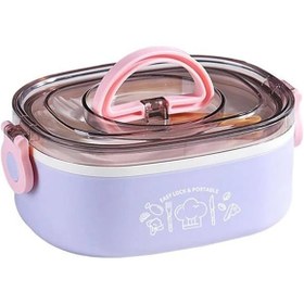 Resim Vagonlife VGN540 1000ml Mor Çelik Saklama Kabı 