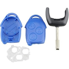 Resim Sones Ford Transit Uyumlu 3 Düğmeli A17 Düz Araba Anahtarı 35 MM 