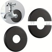 Resim 1 Adet Modern Musluk Kapağı - Kendinden Yapışkanlı Banyo & Mutfak Dekoratif Koruyucu, Çizilmeye Dayanıklı, Kolay Kurulum, Standart Musluklarla Uyumlu - Siyah Lavabo Duş Küvet Sıçrama Önleyici, Dayanıklı Plastik Yapı, Pürüzsüz Yüzey, Sıçrama Kalkanı, Şık Tasarım, Kiralık Evler İçin 