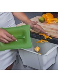 Resim Çok Amaçlı Çöp Kovası Açık Gri 