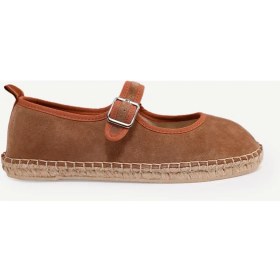 Resim Yargıcı Renk Detaylı Deri Espadril 