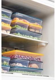 Resim Meleni Home Buzdolabı Mikrodalga Saklama Kabı Sarı 2 x 1200 ML Sarı 